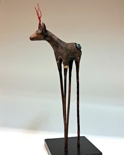 Buck Up 13x7.5x6 $650 at Hunter Wolff Gallery